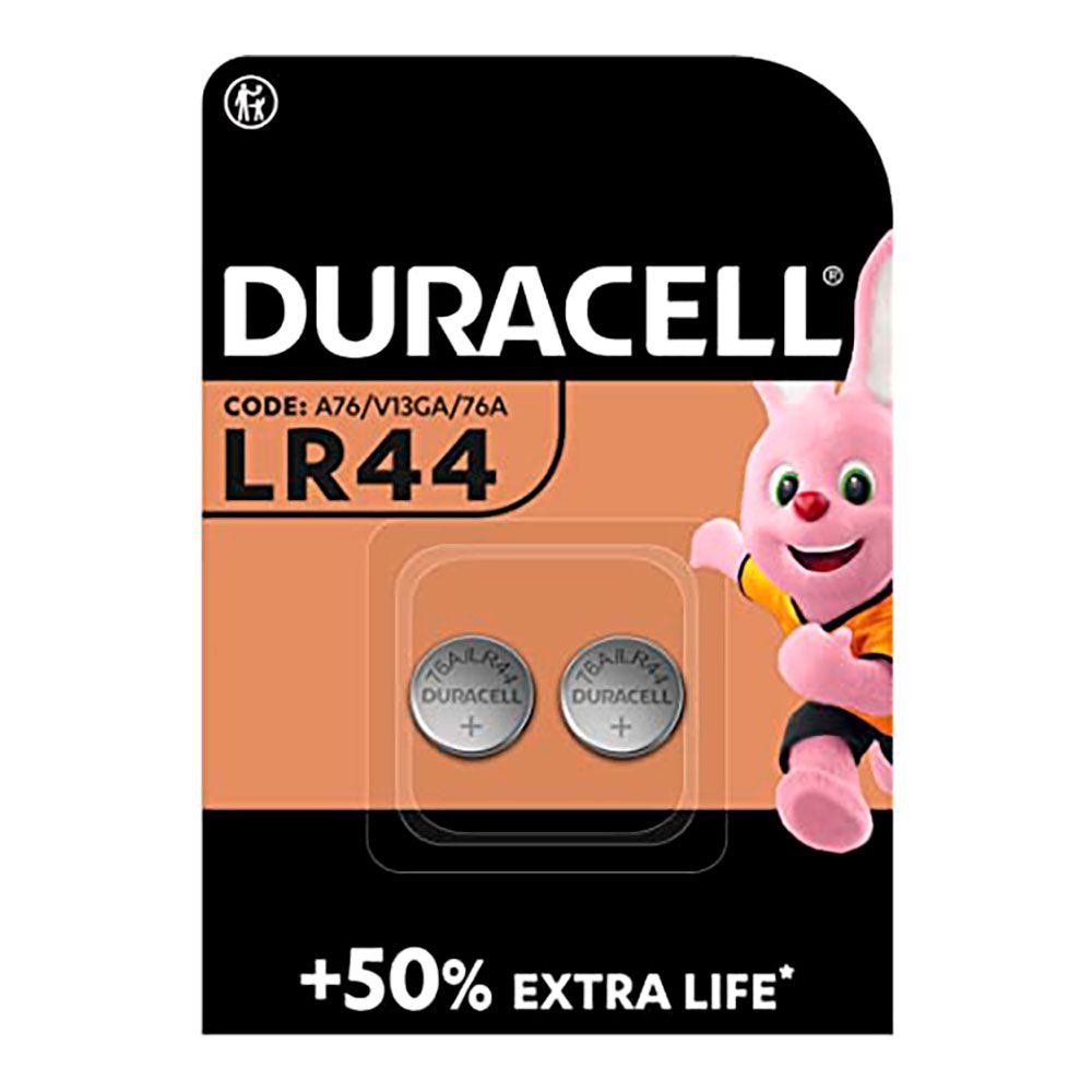 MICRO PILA DE BOTÓN ALCALINA LR44 - V13GA 1,5 V Ø11,6 x 5,4 mm BLISTER 2 uds
