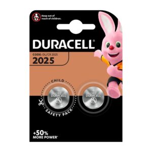 MICRO PILA DE BOTÓN LITIO CR2025 3 V Ø20,0 x 2,5 mm BLISTER 2 uds