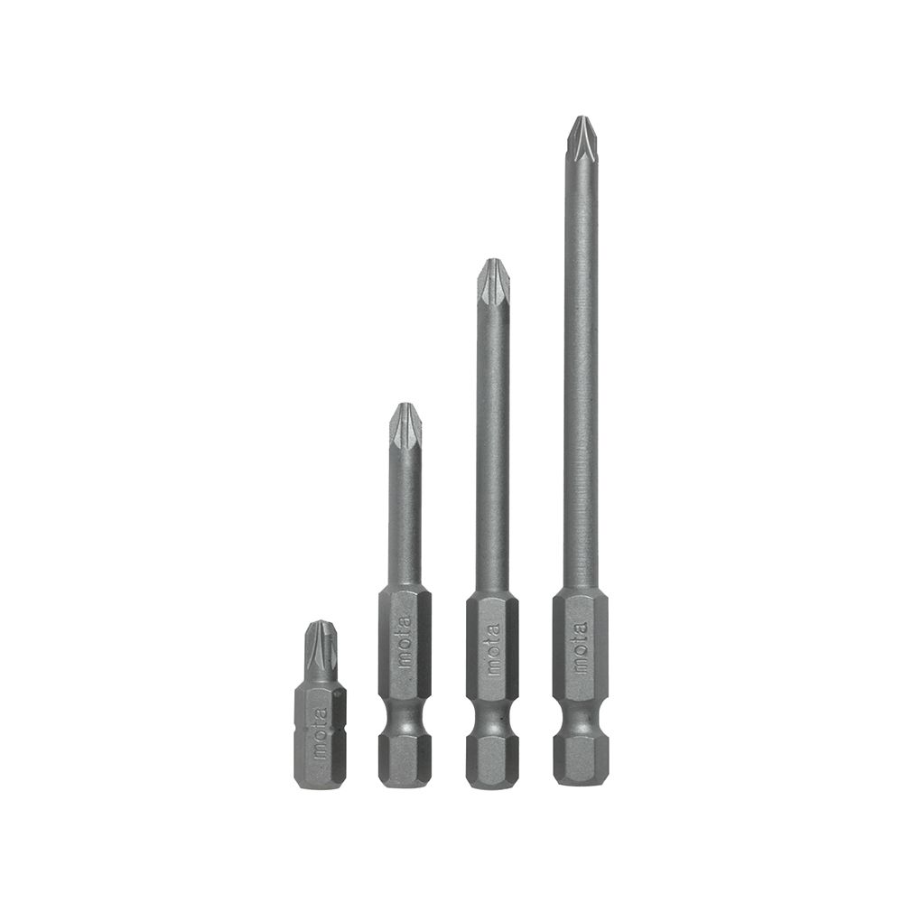 PUNTAS POZIDRIVE PZ2 x 25 mm ¼ pulg ACERO, 10 uds - Imagen 2