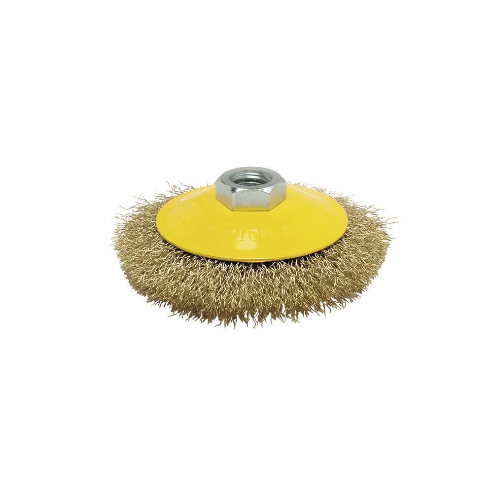 CEPILLO CONICO DE ALAMBRE ONDULADO Ø115 mm