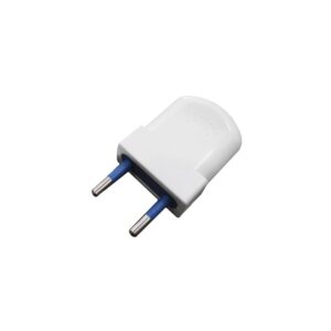 PACK 2 UNIDADES CLAVIJA EUROPEA BLANCA BIPOLAR 10A 4mm 250V