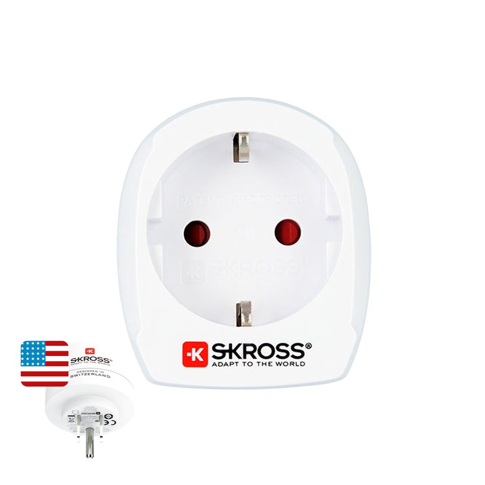 ADAPTADOR EUROPEO A ESTADOS UNIDOS SKROSS 1500203-E