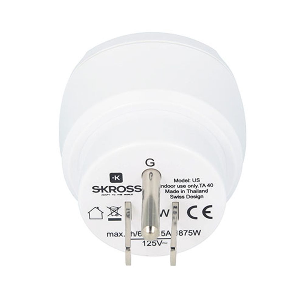 ADAPTADOR EUROPEO A ESTADOS UNIDOS SKROSS 1500203-E - Imagen 3