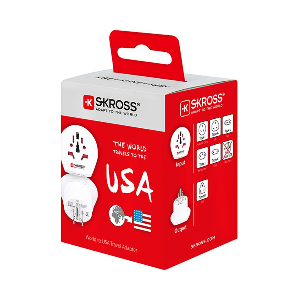 ADAPTADOR MUNDIAL A ESTADOS UNIDOS SKROSS 1500221-E - Imagen 4
