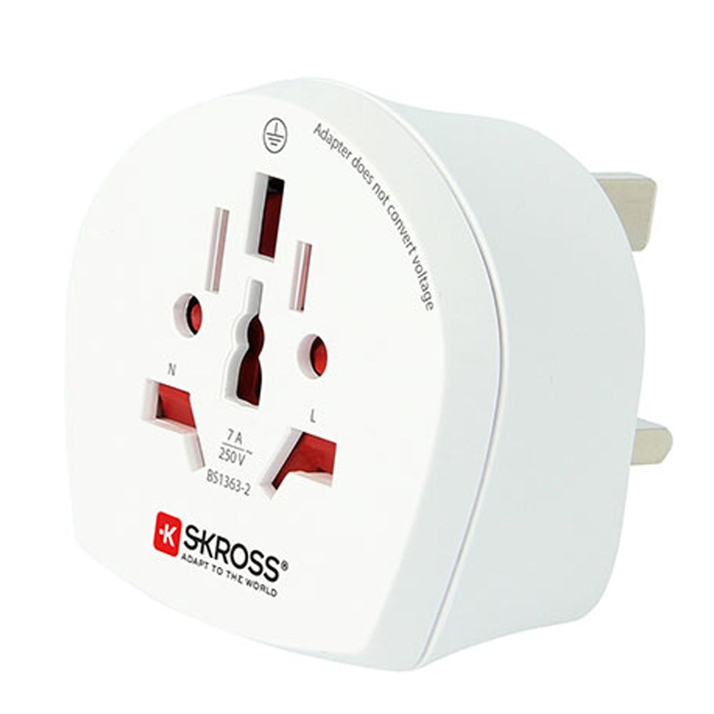 ADAPTADOR MUNDIAL A REINO UNIDO SKROSS 1500225-E - Imagen 2
