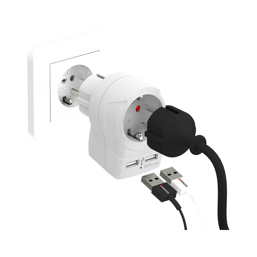 ADAPTADOR EUROPEO USB SKROSS 1500282 - Imagen 2