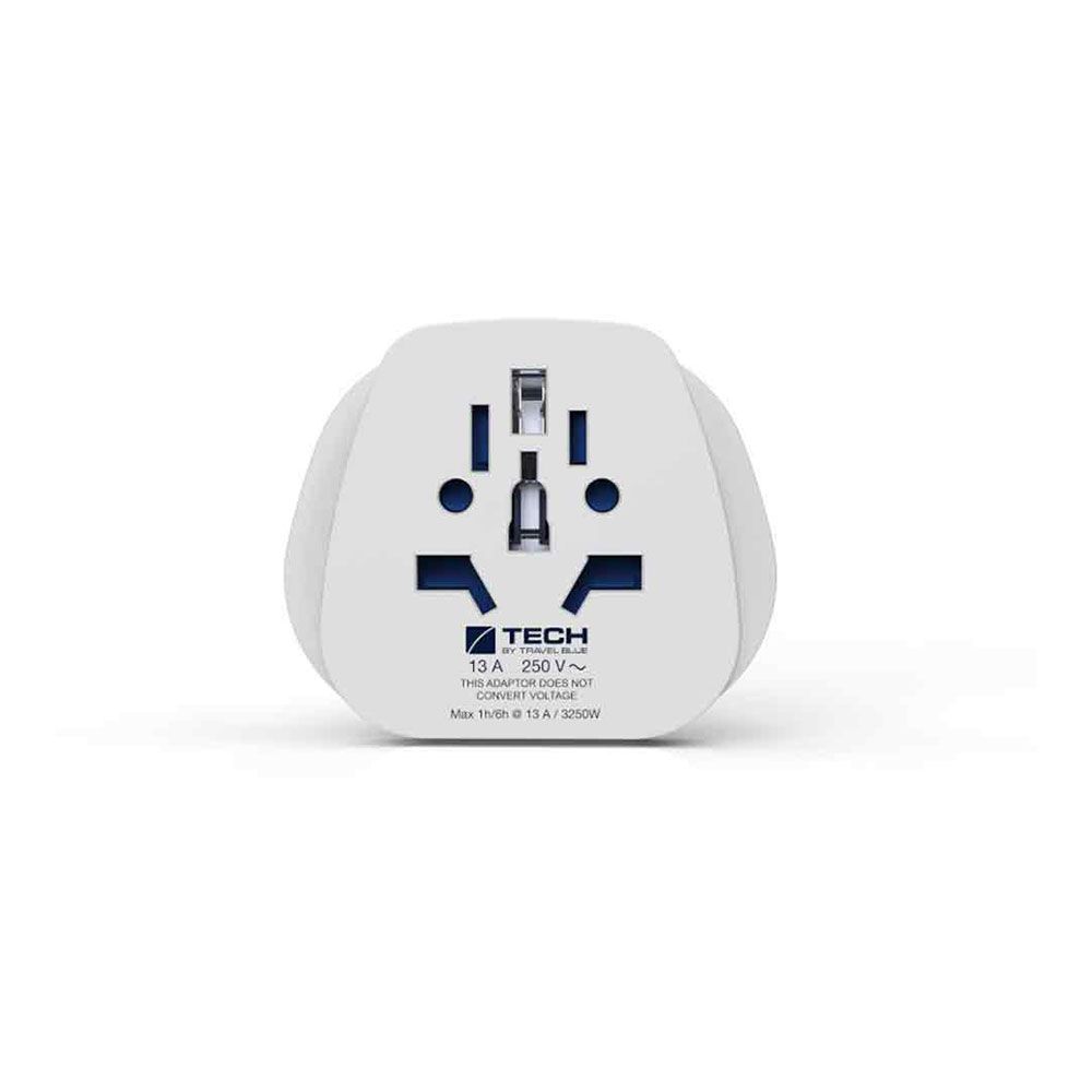 ADAPTADOR ENTRADA MULTIPLE MUNDIAL A SALIDA CLAVIJA EUROPA, TB-901, TRAVEL BLUE