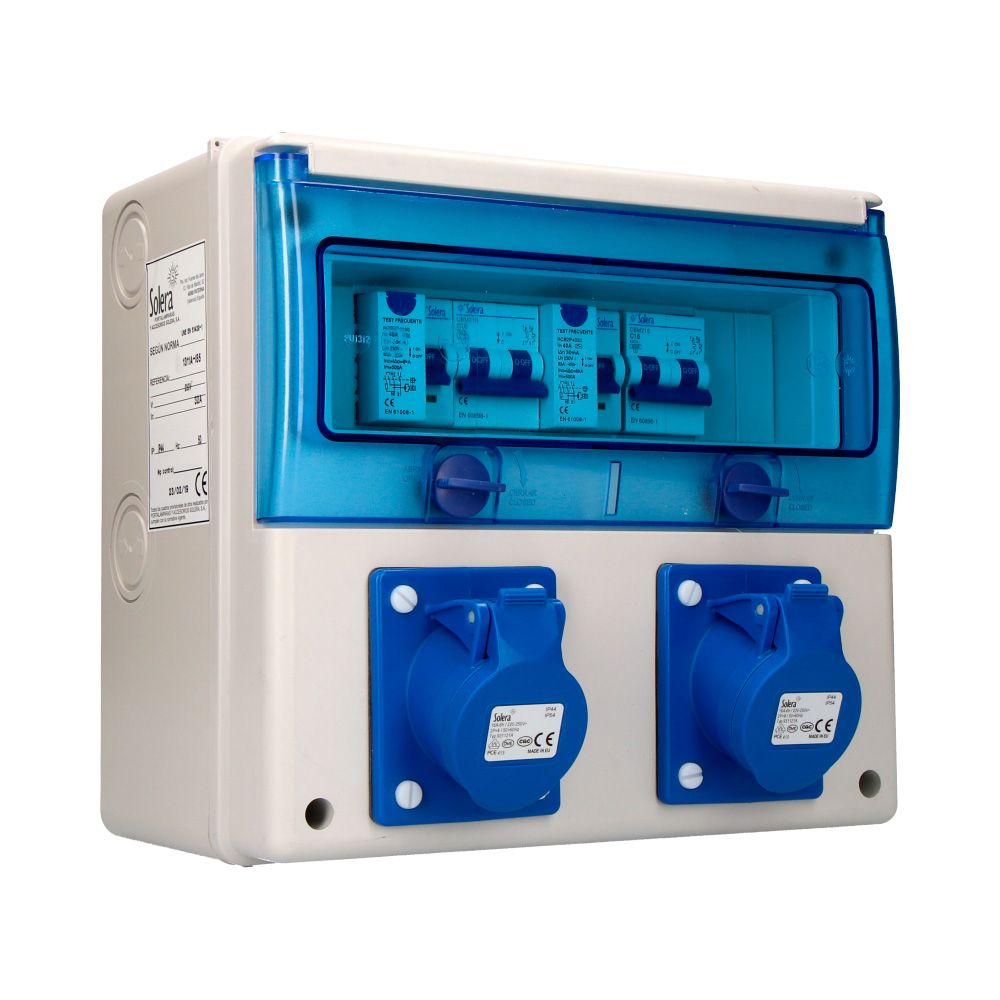CUADRO INDUSRIAL MONTADO, BASES, CABLEADO Y PROTECCIONES, 270 x 250 x 160 mm - Imagen 2