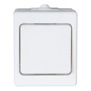 INTERRUPTOR CONMUTADOR DE SUPERFICIE 10AX 250V~, BLANCO