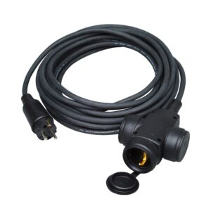 TRIPLE AEREO BIPOLAR H07RN-F 3G1,5mm² CON CLAVIJA, 10M. KOPP