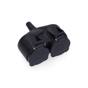 DOBLE BASE DE GOMA T/TL IP44 16A CON TAPAS
