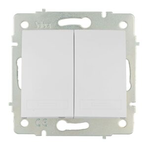 DOBLE CONMUTADOR/INTERRUPTOR 10AX 250V SERIE EUROPA SOLERA ERP12QC
