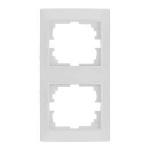 MARCO VERTICAL PARA 2 ELEMENTOS BLANCO 81x154x10mm SERIE EUROPA SOLERA ERP62U