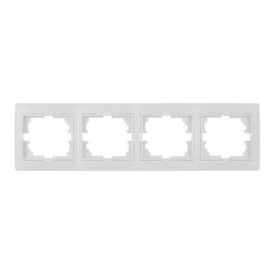 MARCO HORIZONTAL PARA 4 ELEMENTOS BLANCO 296x81x10mm SERIE EUROPA SOLERA ERP74U