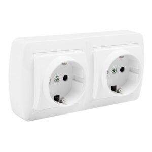 BASE DOBLE BIPOLAR CON T/TL SUPERFICIE MURAL 148 x 72 x 42 mm