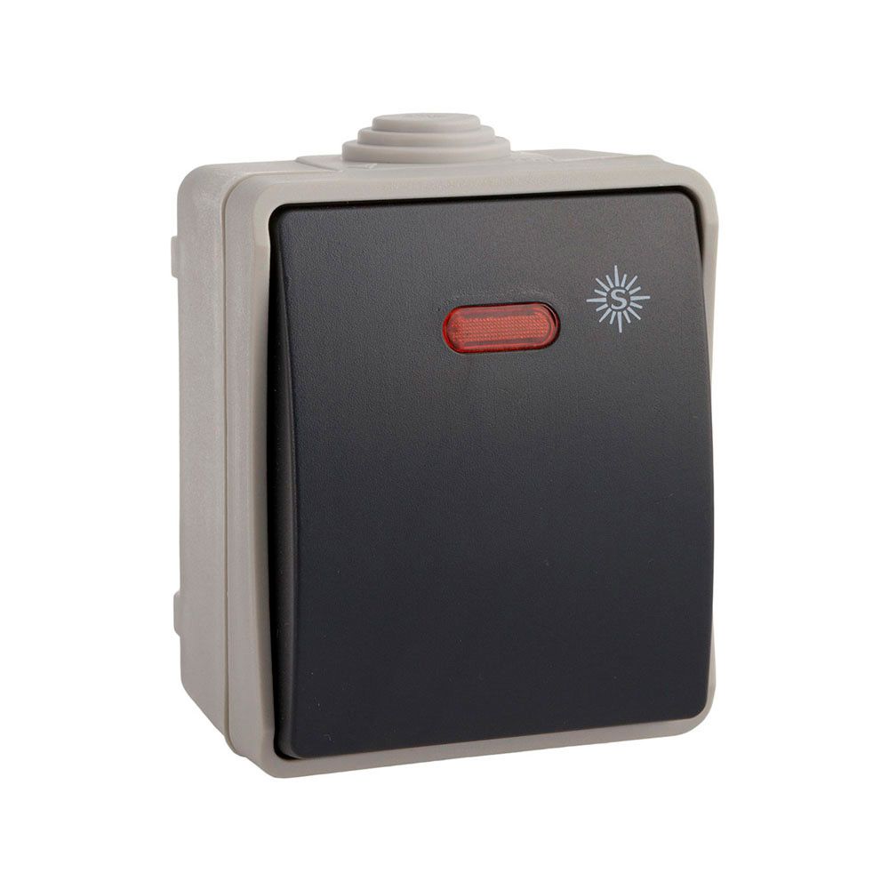 PULSADOR ESTANCO, LUMINOSO IP54