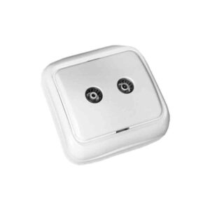 BASE TV Y RADIO SUPERFICIE "SERIE SPA" 77 x 77 x 30 mm