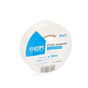 CINTA AISLANTE CALIDAD "SUPRA" BLANCA 19 mm x 20 m
