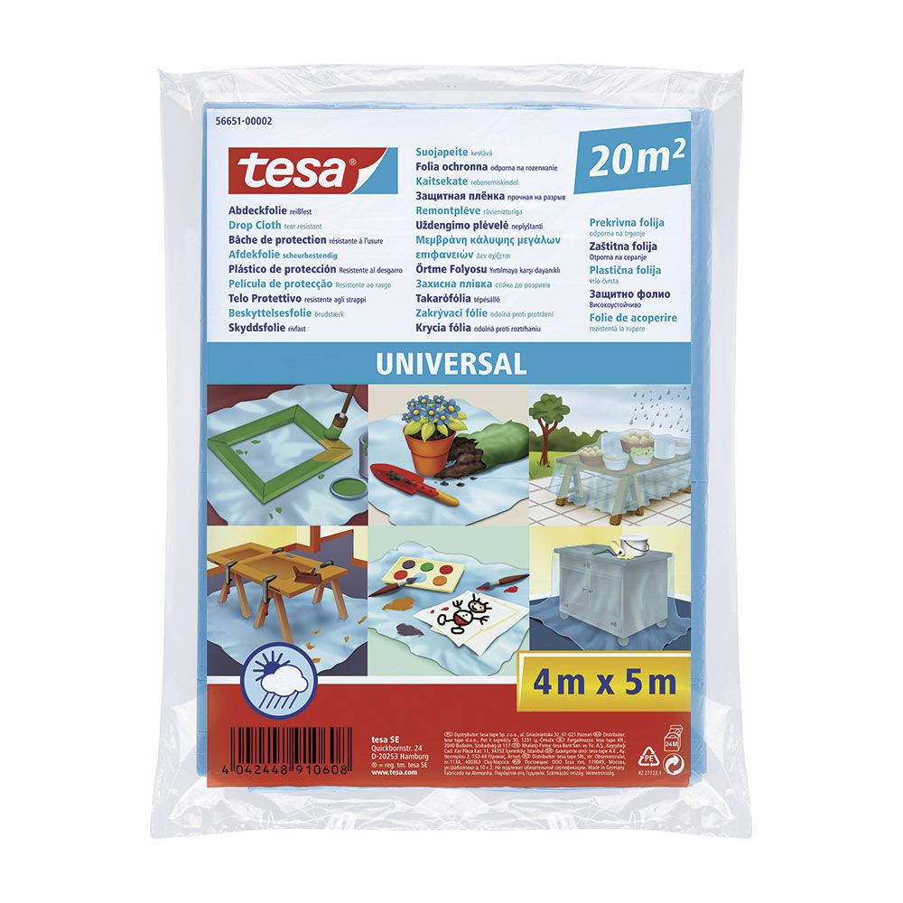 PLÁSTICO PROTECTOR 20 m² UNIVERSAL