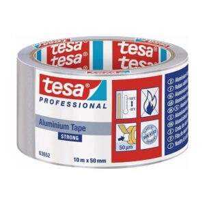 CINTA DE ALUMINIO UNIVERSAL 30 MICRAS CON PROTECTOR 50 mm x 10 m