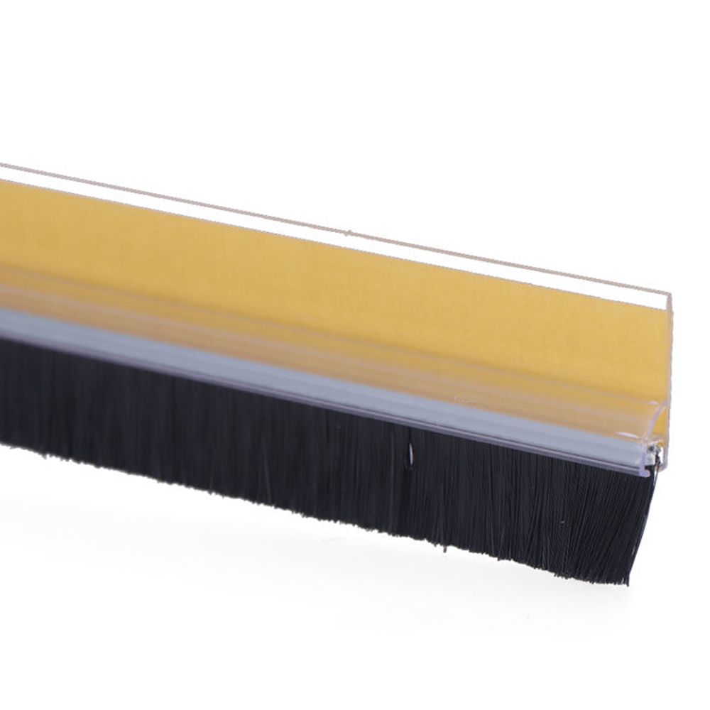 BURLETE BAJO PUERTA RIGIDO TRANSPARENTE CON CEPILLO DE FIBRA 1 m - Imagen 2