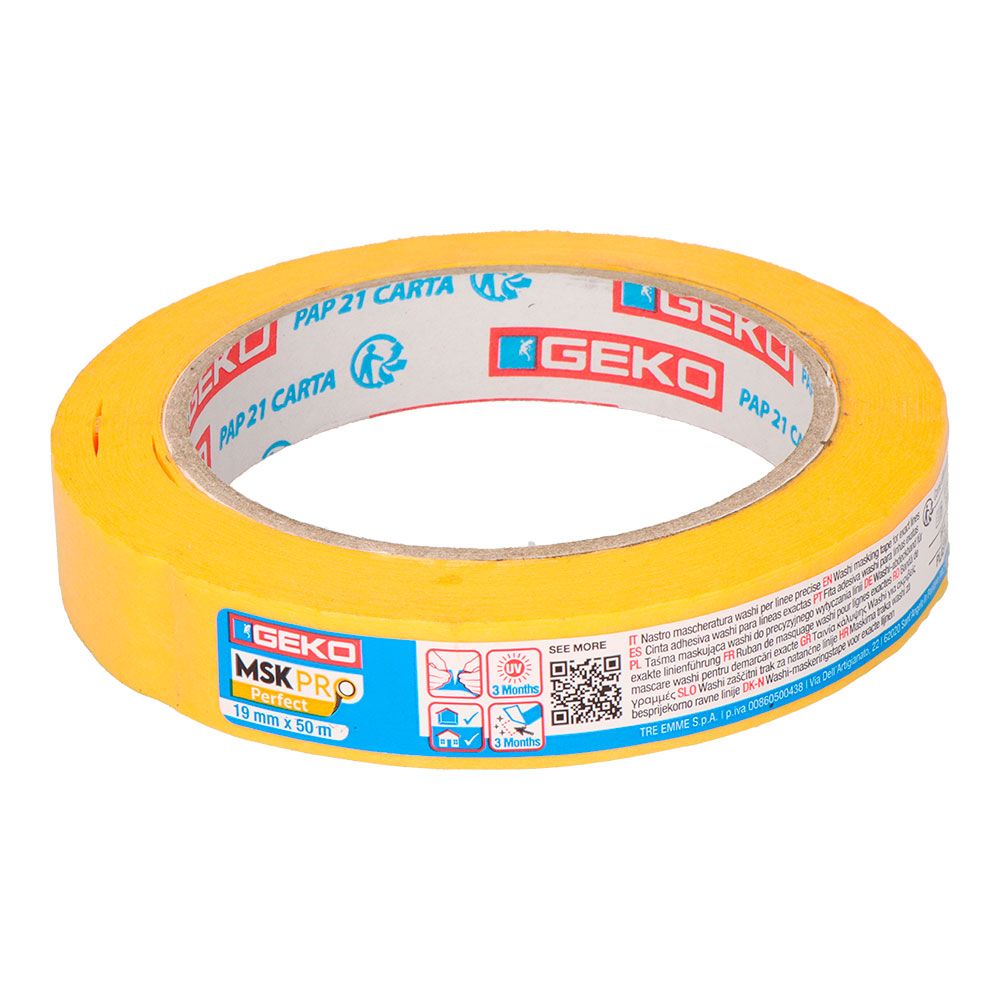 CINTA PAPEL WASHI LINEAS PERFECTAS 19 mm x 50 m