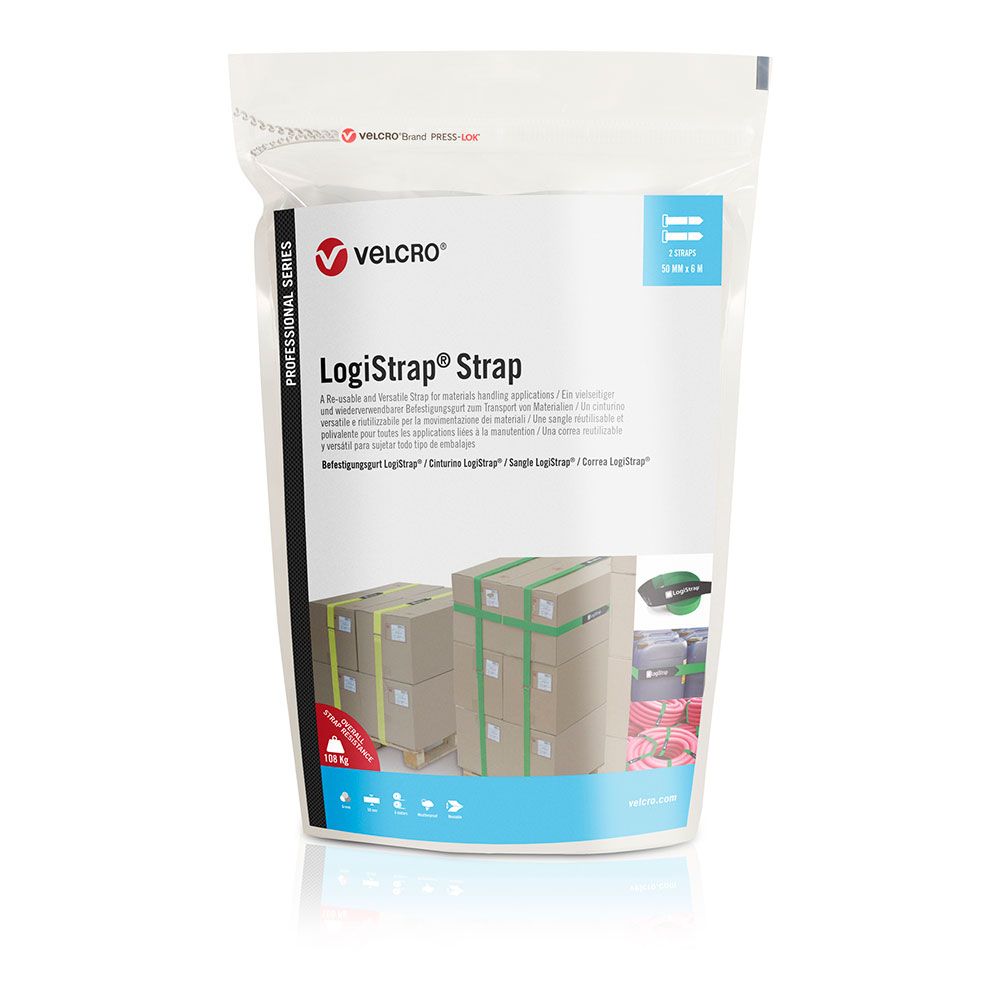 CORREA LOGISTRAP, AMARILLA, PACK 2 UNIDADES, 50mm x 6m - Imagen 2