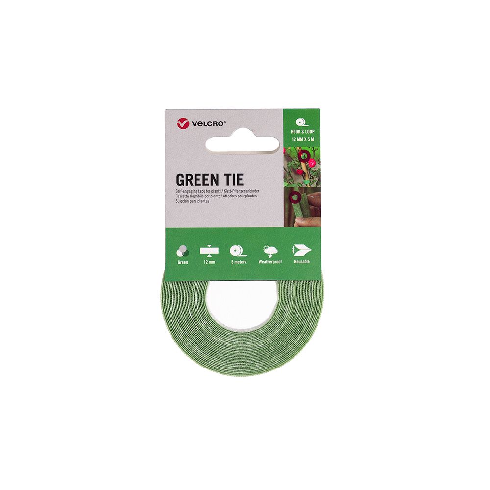 CINTA SUJECIÓN PLANTAS, VERDE, 12 mm x 5 m - Imagen 2