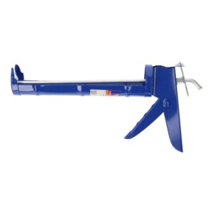 PISTOLA SILICONA METÁLICA AZUL
