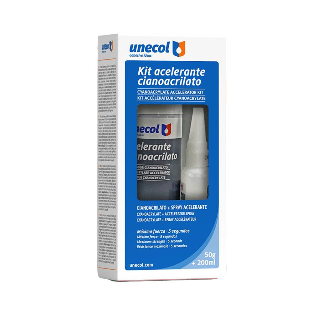 KIT ACELERANTE + CIANO M. POROSOS, BOT. 50 g + AEROS. 200 ml - Imagen 2