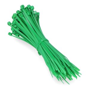 BRIDA NYLON GBN 4,6 x 200 mm VERDE 100 uds