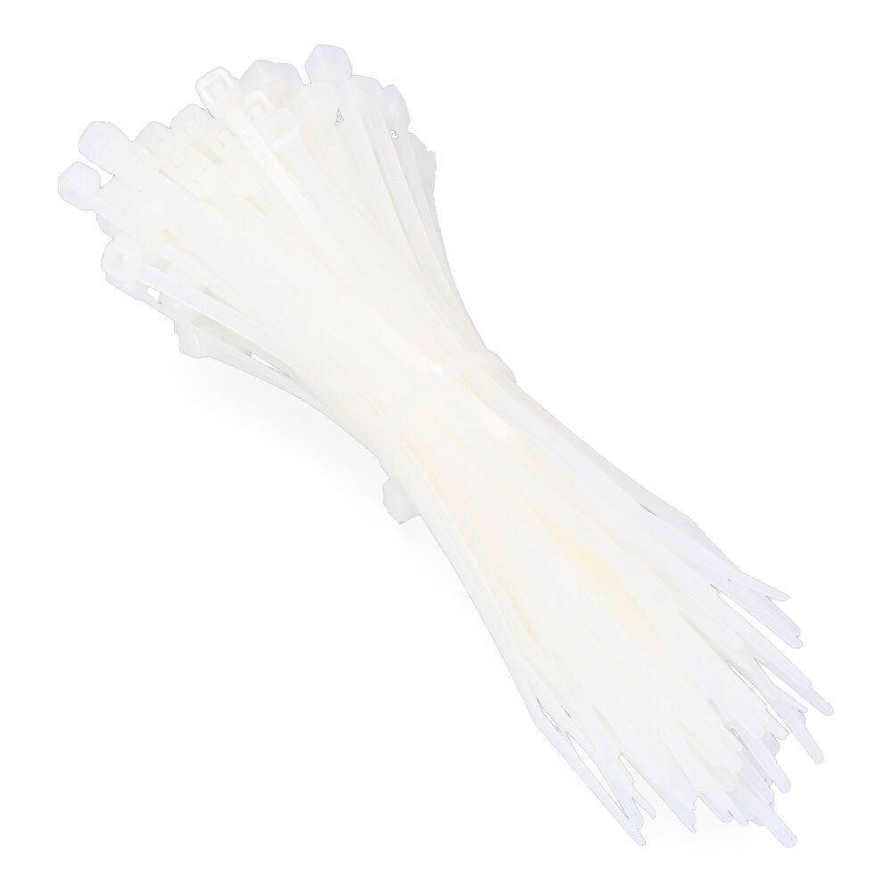 BRIDAS NATURAL 2,5 x 100 mm NYLON ALTA CALIDAD (BOLSA 100 unid.)