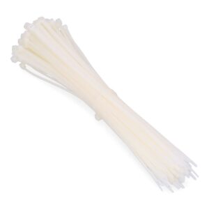 BRIDAS NATURAL 300 x 7,6 mm NYLON ALTA CALIDAD (BOLSA 100 unid.)