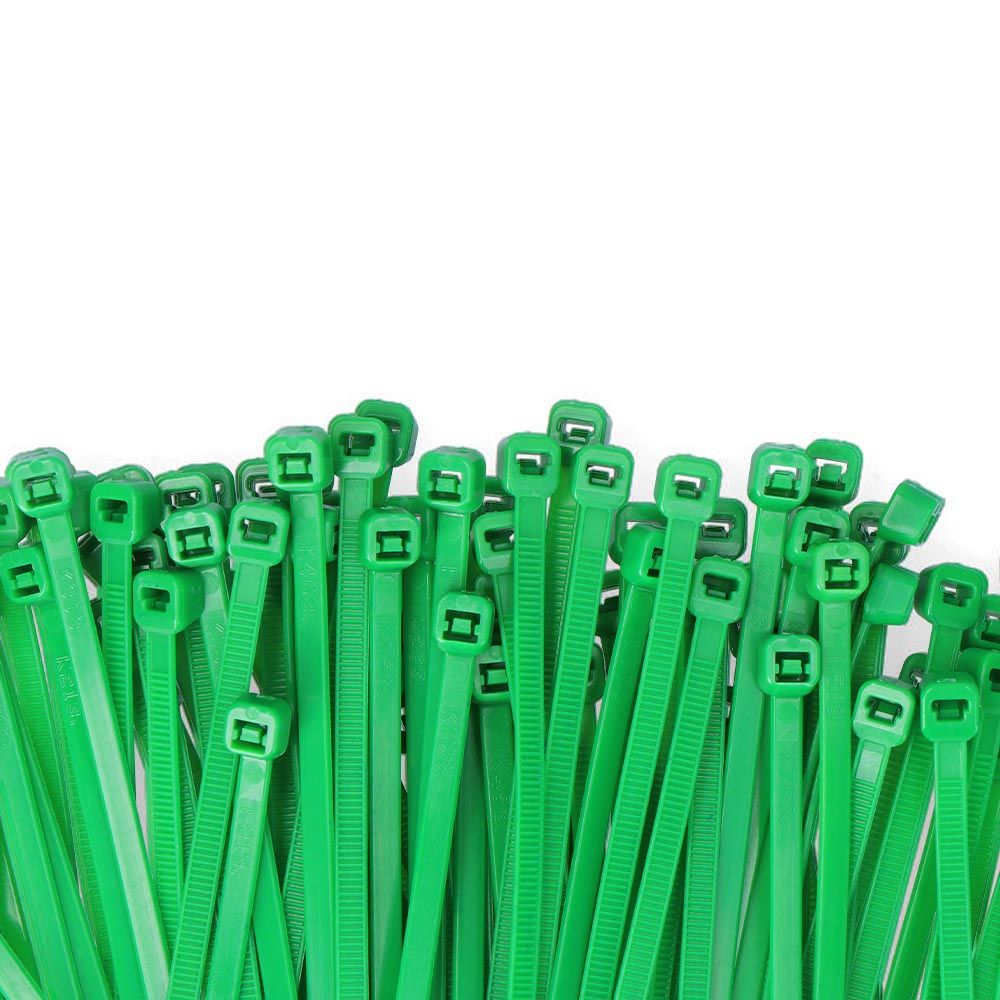 BRIDAS VERDES 3,5 x 150 mm NYLON ALTA CALIDAD (BOLSA 100 unid.) - Imagen 2