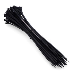 BRIDAS NEGRAS 8,0 x 450 mm NYLON ALTA CALIDAD (BOLSA 100 unid.)