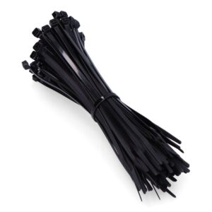 BRIDAS NEGRAS 4,8 x 250 mm NYLON ALTA CALIDAD (BOLSA 100 unid.)
