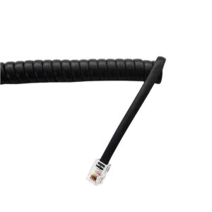 PROLONGACION TELEFONICA 4.5m 4 VIAS MACHO-MACHO MINI NEGRO RIZADA