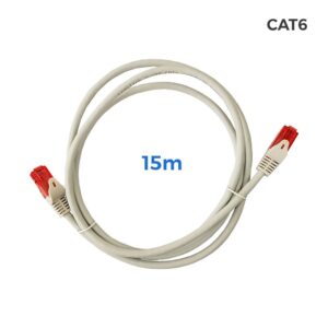 CABLE UTP CAT.6 LATIGUILLO RJ45 COBRE LSZH GRIS 15 m
