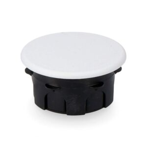 CAJA REDONDA DE EMPOTRAR Ø60x40mm CON GARRA DE PLÁSTICO