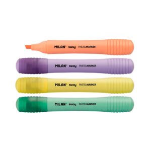 MARCADORES FLUORESCENTES PUNTA 2 - 4 mm COLORES SURTIDOS, 4 uds