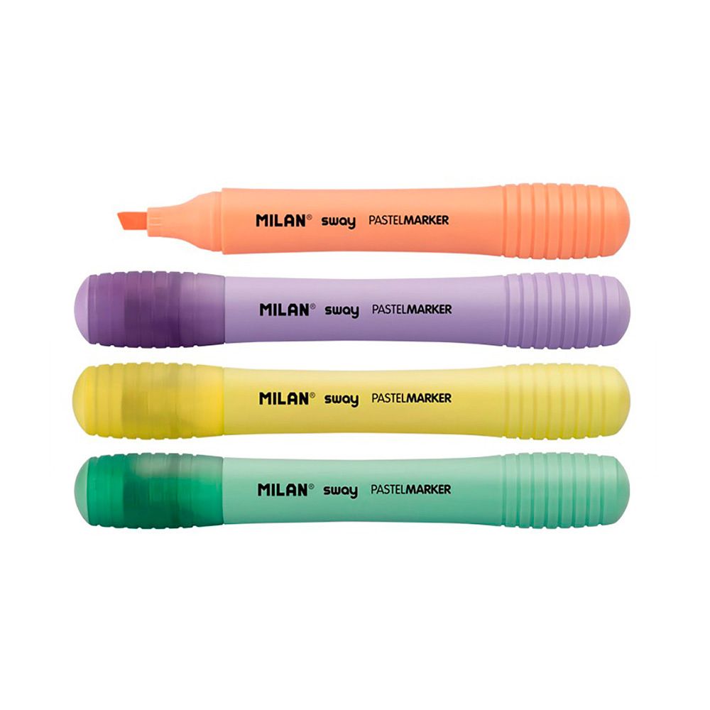 MARCADORES FLUORESCENTES PUNTA 2 - 4 mm COLORES SURTIDOS, 4 uds