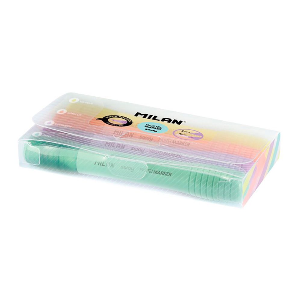 MARCADORES FLUORESCENTES PUNTA 2 - 4 mm COLORES SURTIDOS, 4 uds - Imagen 2