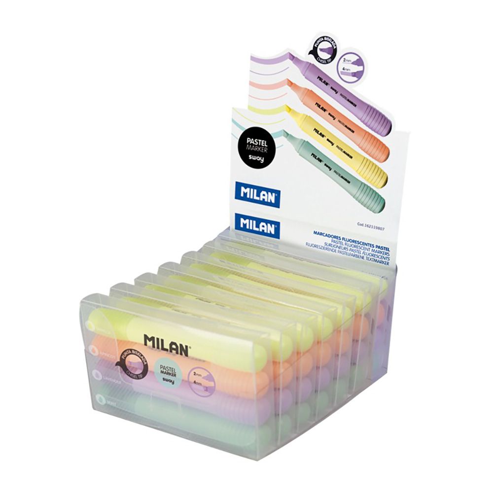 MARCADORES FLUORESCENTES PUNTA 2 - 4 mm COLORES SURTIDOS, 4 uds - Imagen 3