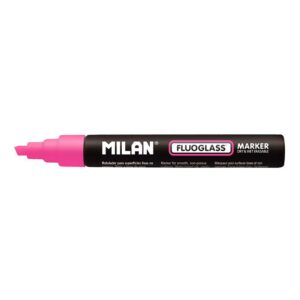 ROTULADOR BORRABLES FLUOGLASS 2 - 4 mm ROSA EN BLISTER