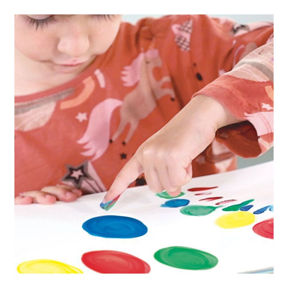CAJA CON 6 TARROS DE PINTURA PARA DEDOS 25 ml - Imagen 4