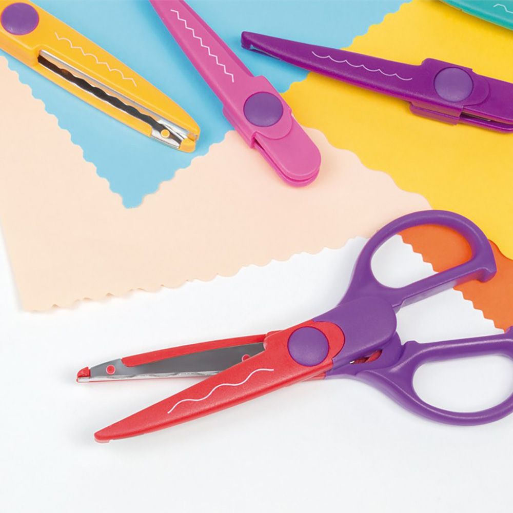 TIJERAS ZIG-ZAG CON 4 HOJAS INTERCAMBIABLES 16 cm BLISTER - Imagen 2