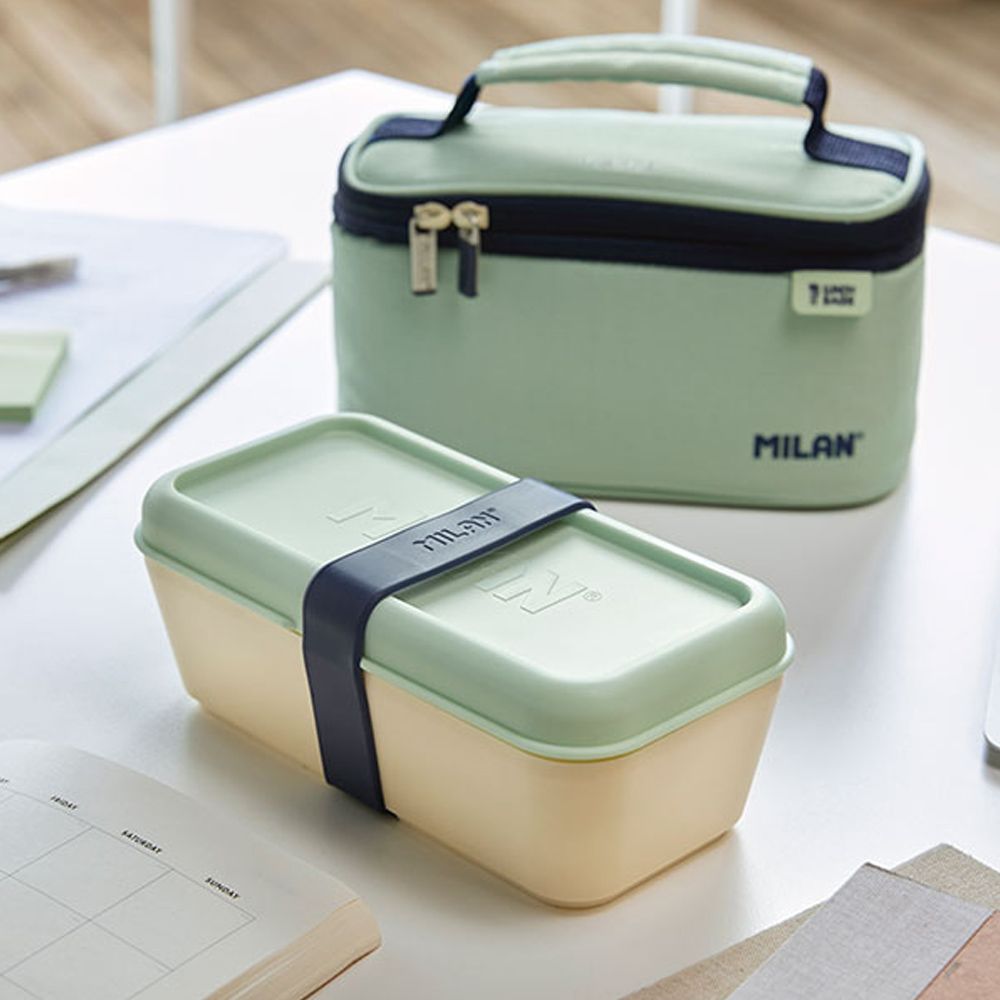 BOLSA ISOTÉRMICA PORTA ALIMENTOS SERIE 1918 VERDE CON 1 RECIPIENTE 1,5 L - Imagen 2