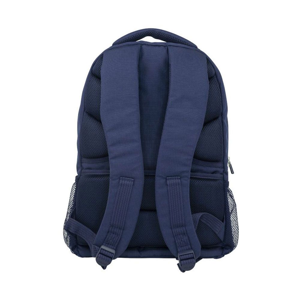 MOCHILA ESCOLAR 4 CREMALLERAS SERIE 1918 25 l AZUL MARINO - Imagen 2