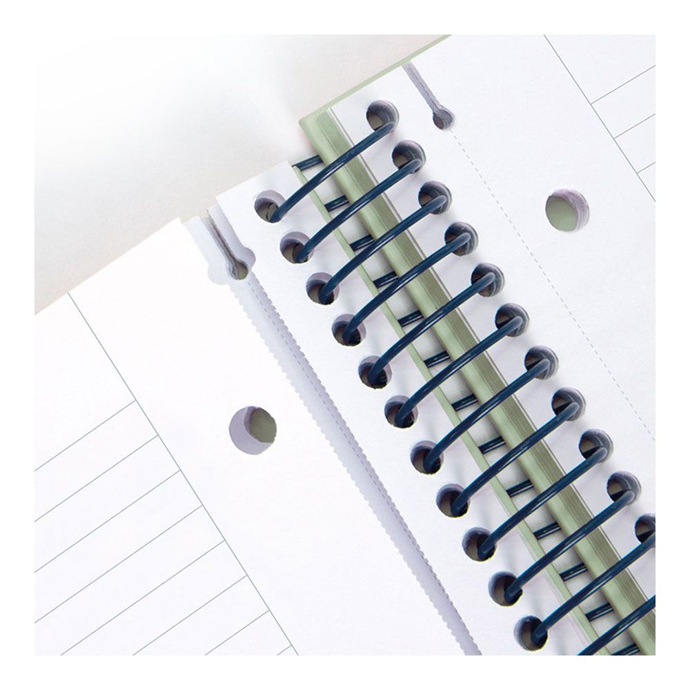 CUADERNO A4 CON ESPIRAL PAUTADO 7 mm BEIGE - Imagen 3