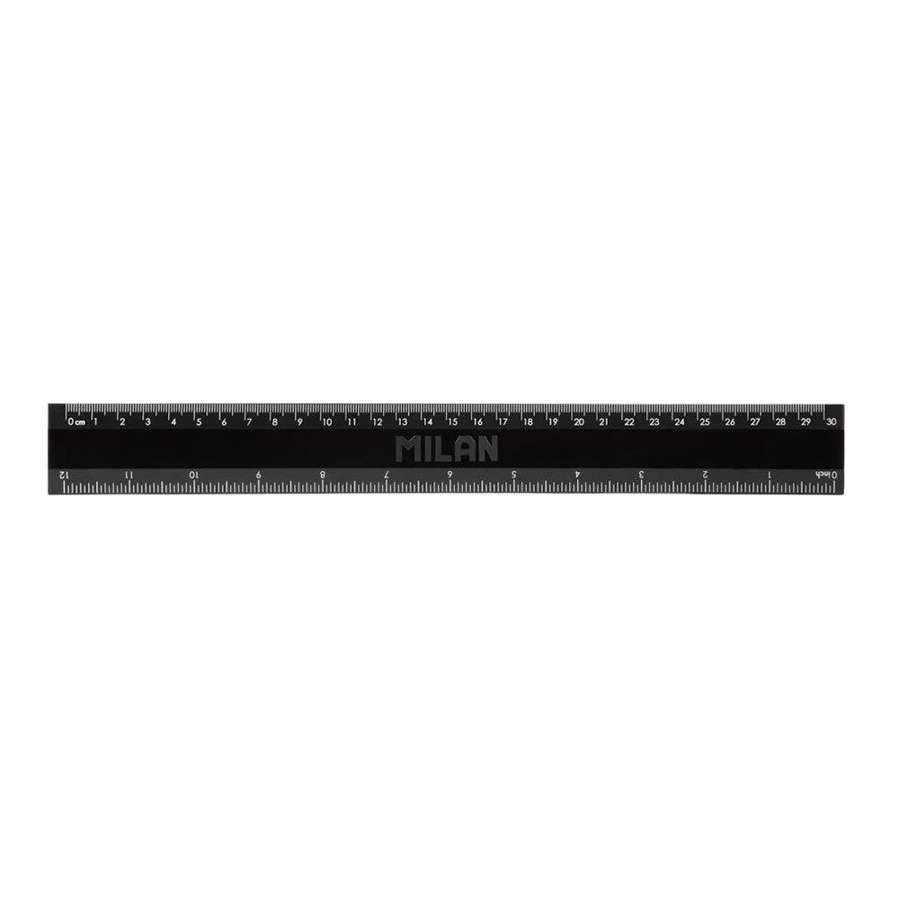 REGLA SERIE SHADOW NEGRA 30 cm